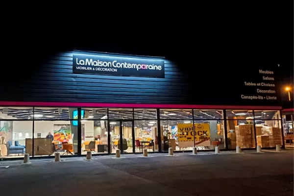 Une enseigne lumineuse à Ploeren